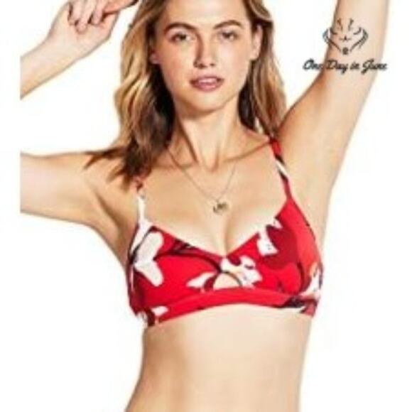 Seafolly Peek a Boo Bralette Bikini Top Swimsuit Size 8 - Picture 1 of 4
